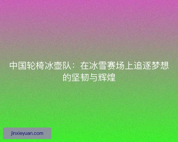 中国轮椅冰壶队：在冰雪赛场上追逐梦想的坚韧与辉煌